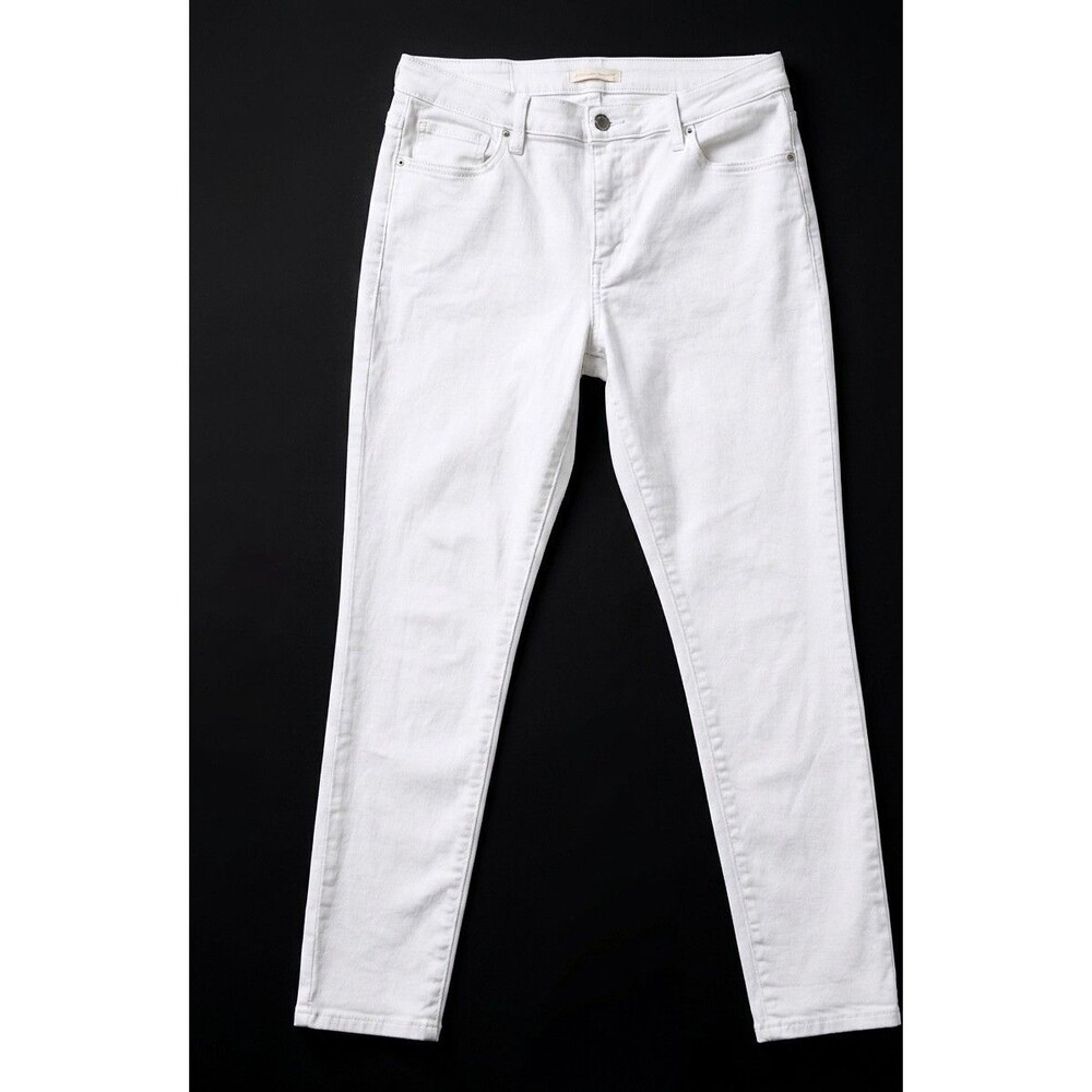 Levi's 721 High Rise Skinny Jeans White W34 L38-40 Slim Fit Denim High Waisted